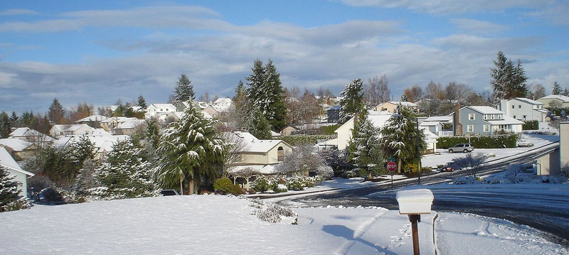 South Salem, OR covered in snow